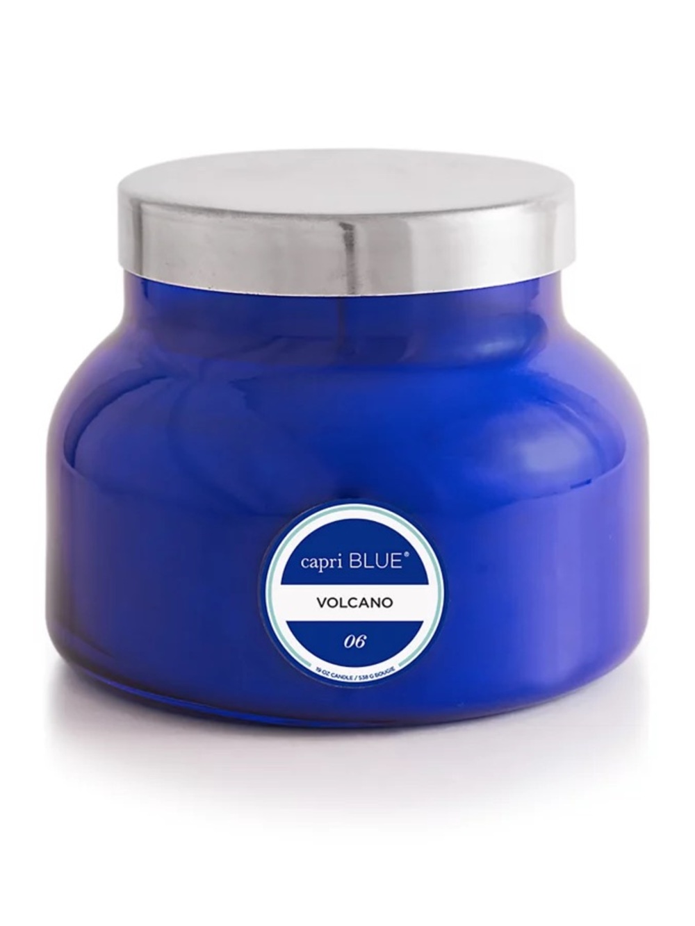 capri BLUE Signature Volcano Scented Jar Candle tropical floral aromatherapy